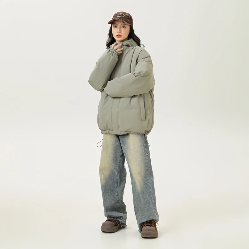 

Удобная хлебная одежда для улицы, теплая куртка, куртка для кемпинга, свободная теплая верхняя одежда, походная куртка, зимняя подходящая повседневная куртка-пуховик