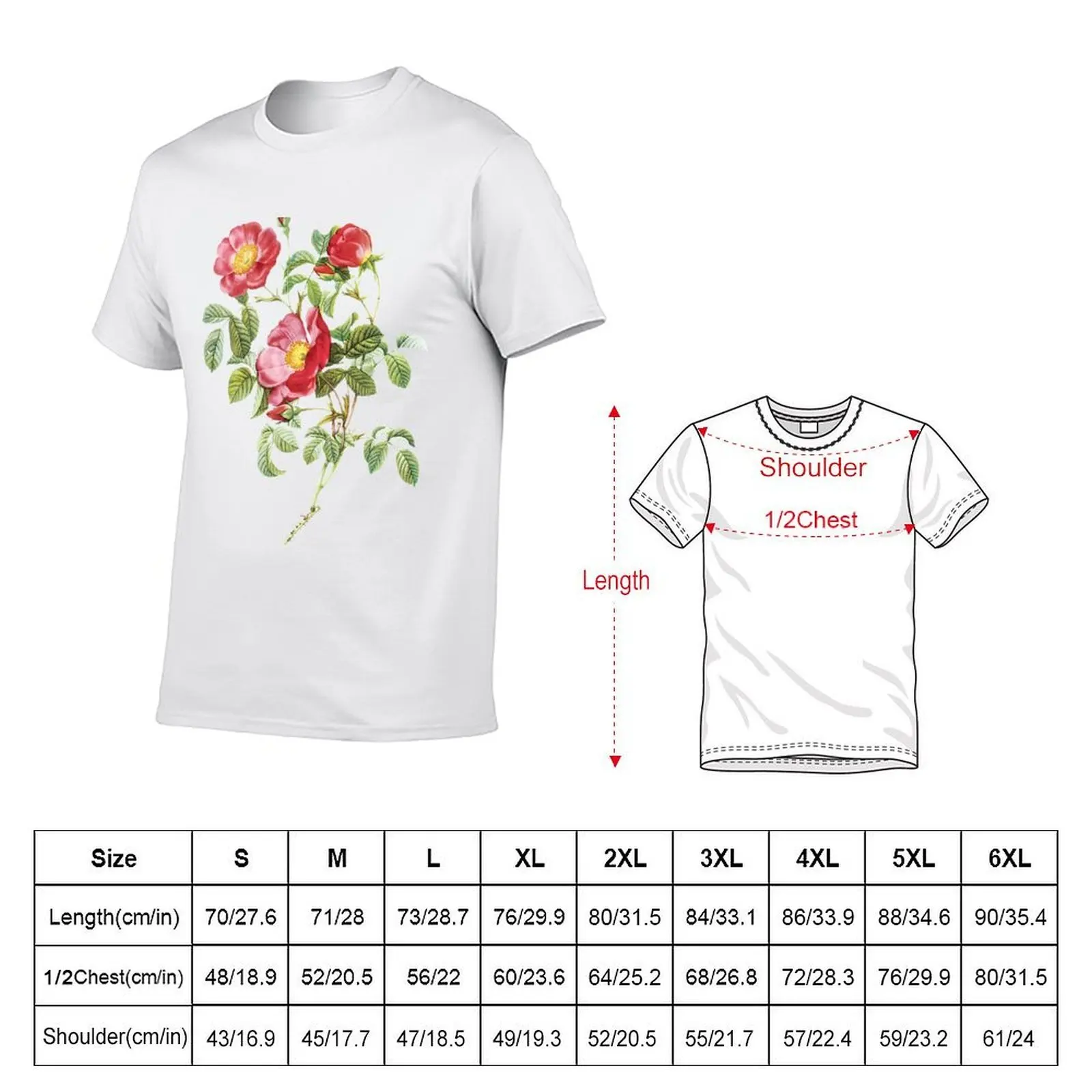 Vintage - Flower - Camellia by Redoute T-Shirt plain graphic t shirt vintage t shirts for men pack