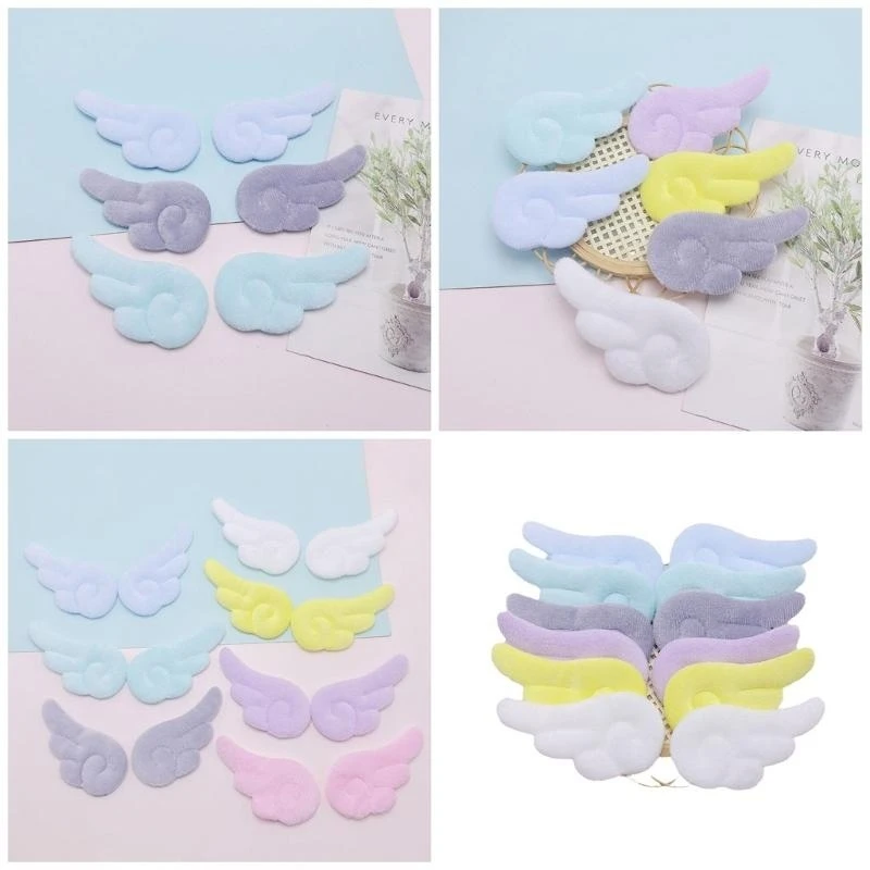 

R1WE 10PCS DIY Одежда Шарф Шарф Шарфух Плюш Ангел Крылье