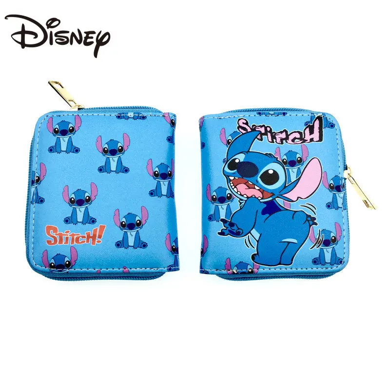 MINISO Disney Stitch Star Baby Cute Cartoon Youth Student Wallet Boys and Girls Short Card Package Dropshipping