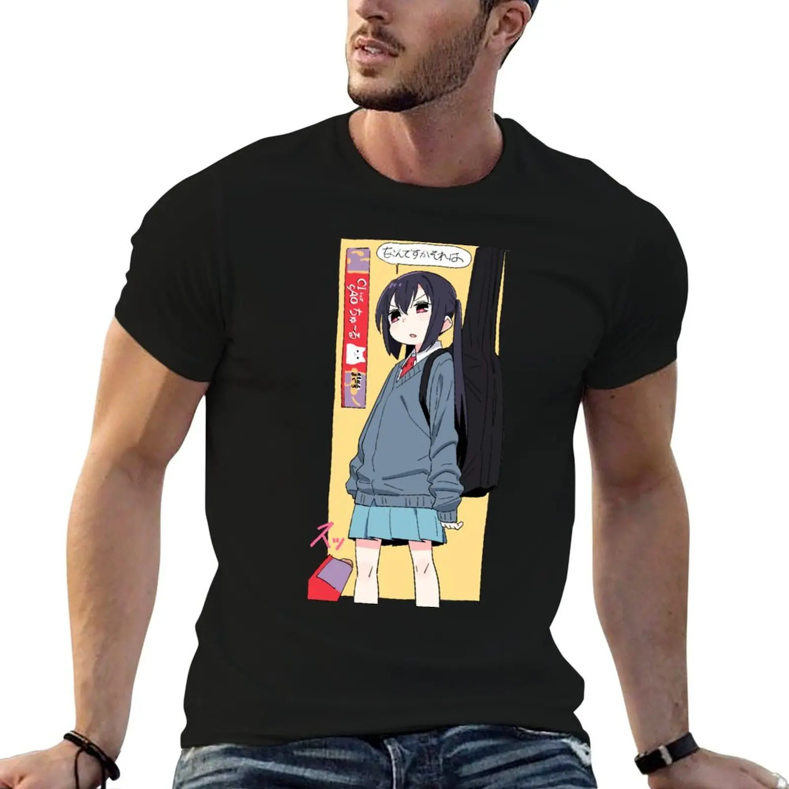 K-on Azusa T-Shirt baggy shirts vintage anime shirt cute clothes korean fashion plain white t shirts men