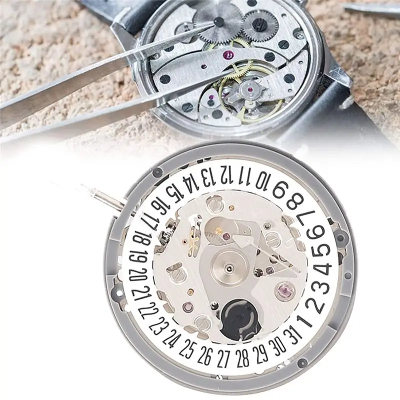 A32HOT-NH35/NH35A Watch Movement 6 O'clock Calendar High-Precision Mechanical Watch Movement Replacement For Men