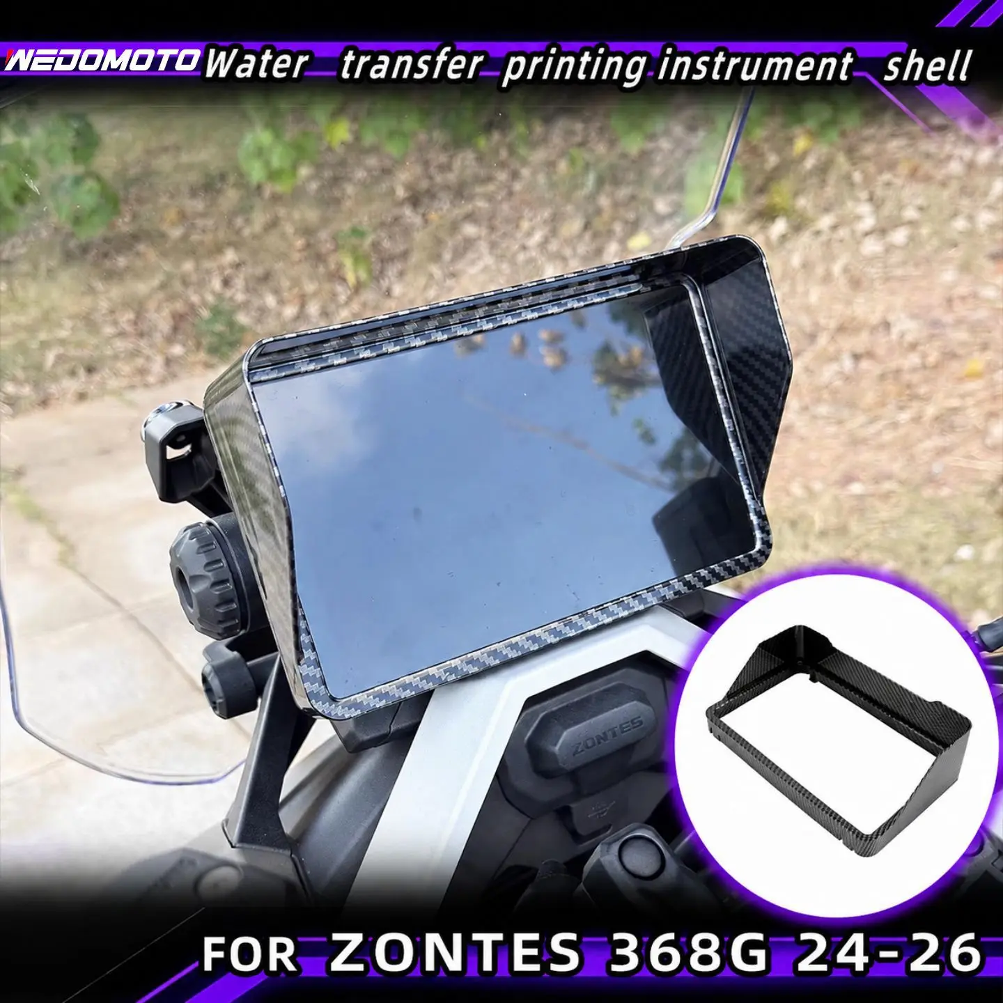 For ZONTES ZT 368G 368-G 368 G G368 2024-2026 Motorcycle Dashboard Sun Visor Cover Instrument Screen Sunshade Guard Protection