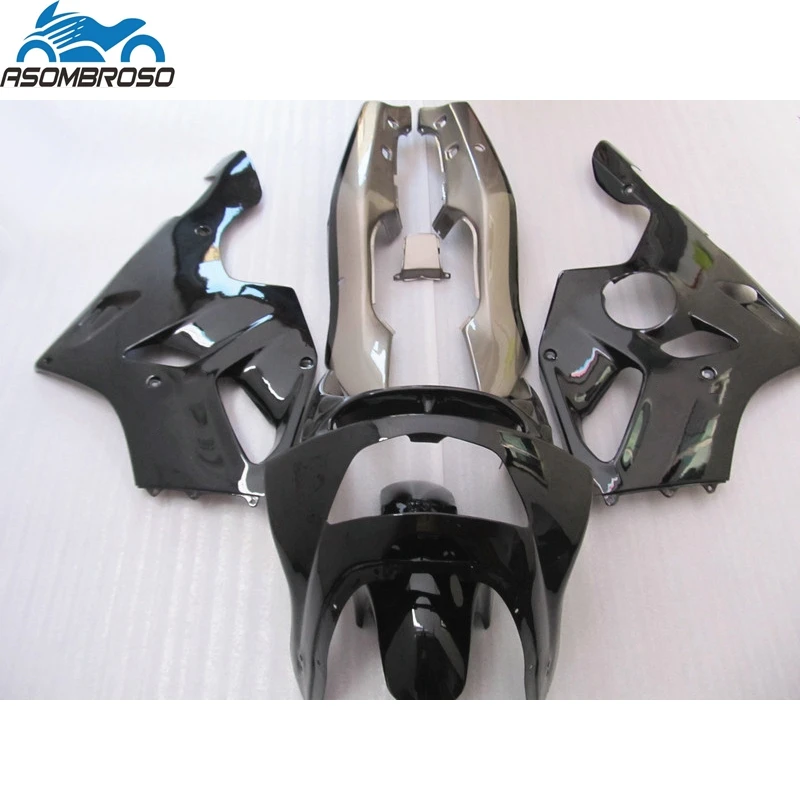 Customize Painting Bodyworks for Kawasaki Ninja ZX6R fairing kit 1994-1997 black plastic fairing set zx6r 94 95 96 97 24