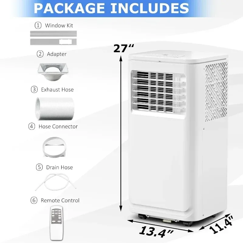 Timer verticale del condizionatore d'aria portatile prettzi, staccabile con telecomando del pannello di controllo