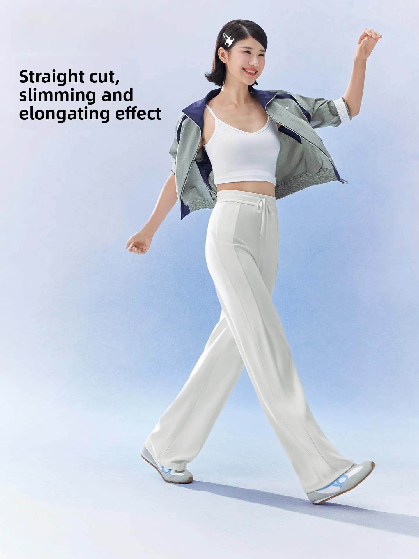 

SIINSIIN Women's Fce Lined Wide Leg Pants Cloud like Drapey Sports Trousers Casual Loose Fit Spring Faion Comfortable