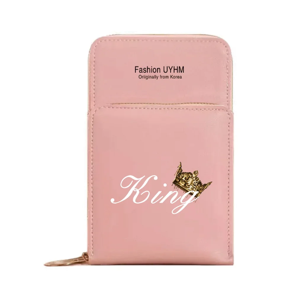 Phone Bag For IPhone 13 12 11 Pro Max X XS Samsung Xiaomi Huawei Messenger Bag Mobile Wallet For Women Clutches King Series
