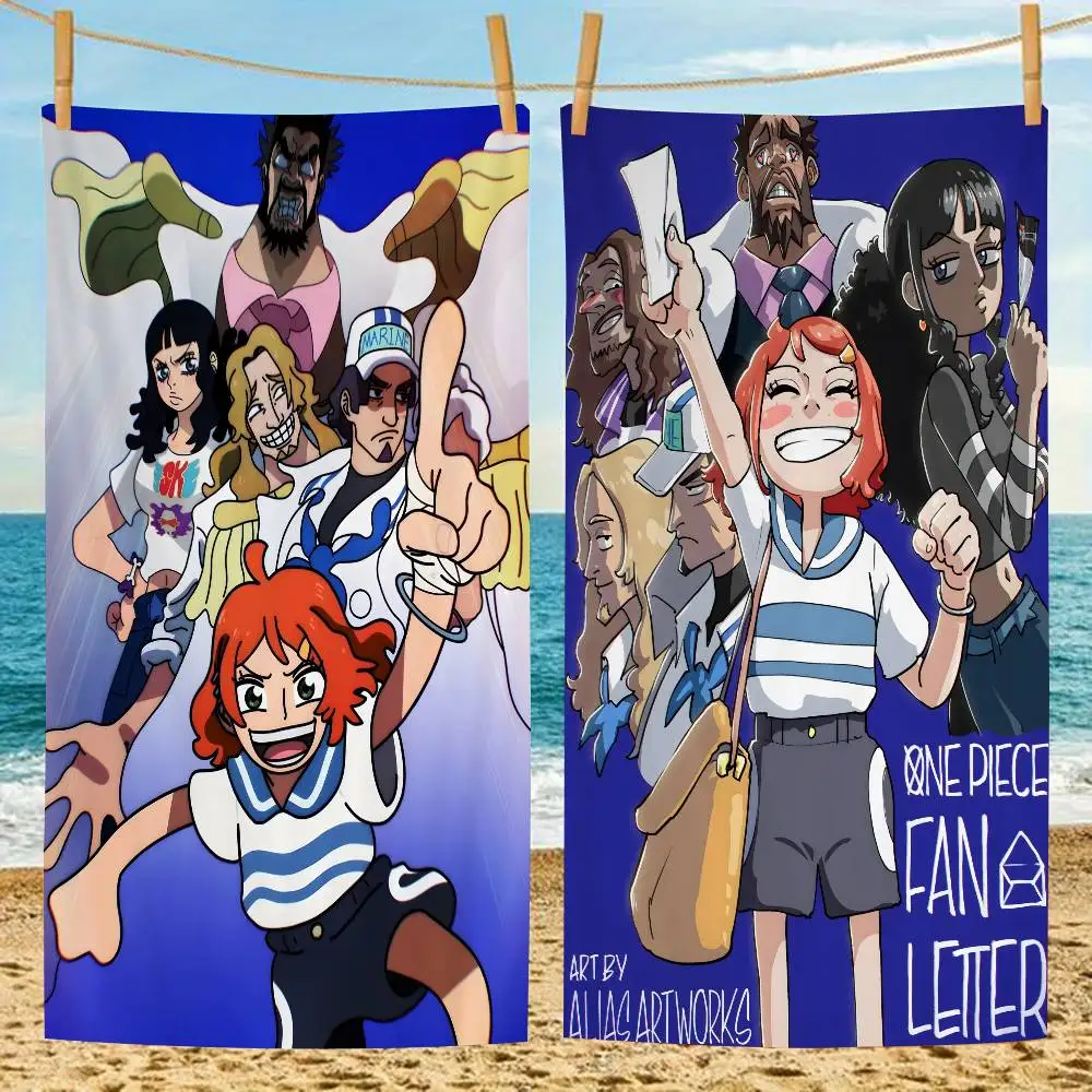 ผ้าขนหนูอนิเมะลายการ์ตูนวันพีซสำหรับเด็ก ผ้าขนหนูอาบน้ำส่วนตัว ผ้าขนหนูสำหรับสระว่ายน้ำ ของขวัญวันหยุด ผ้าขนหนูปิกนิก ของขวัญสำหรับงานปาร์ตี้