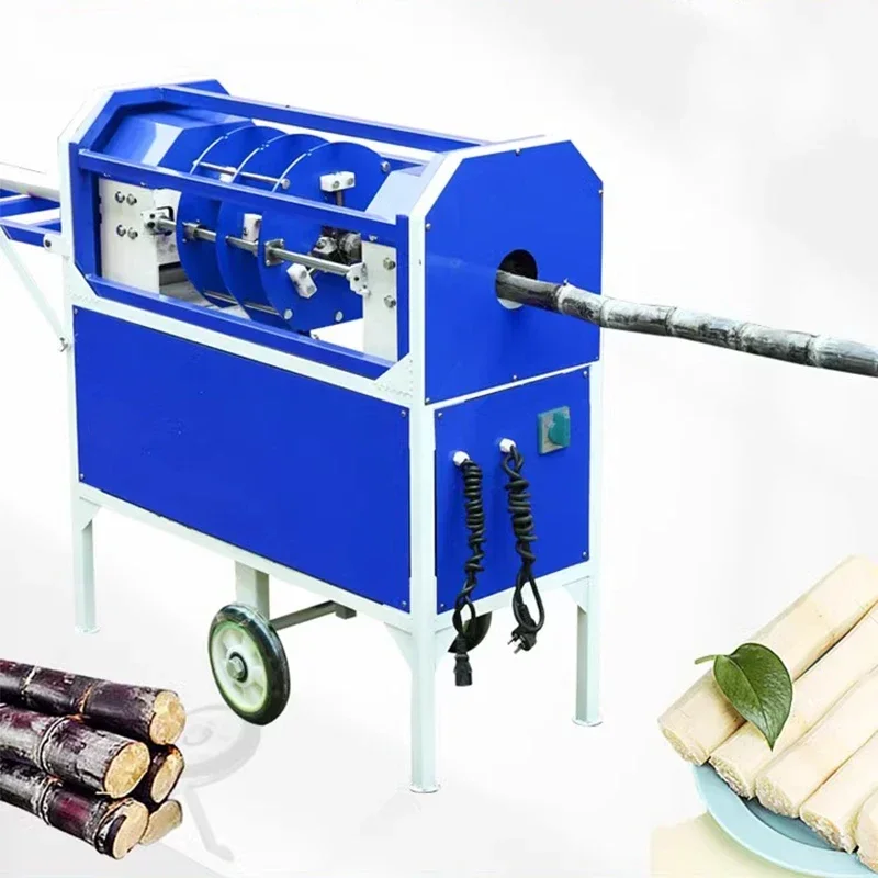 Commerical Automatic Electric Sugar Cane Peeler Equipment Sugarcane Peeling Machine For Sale