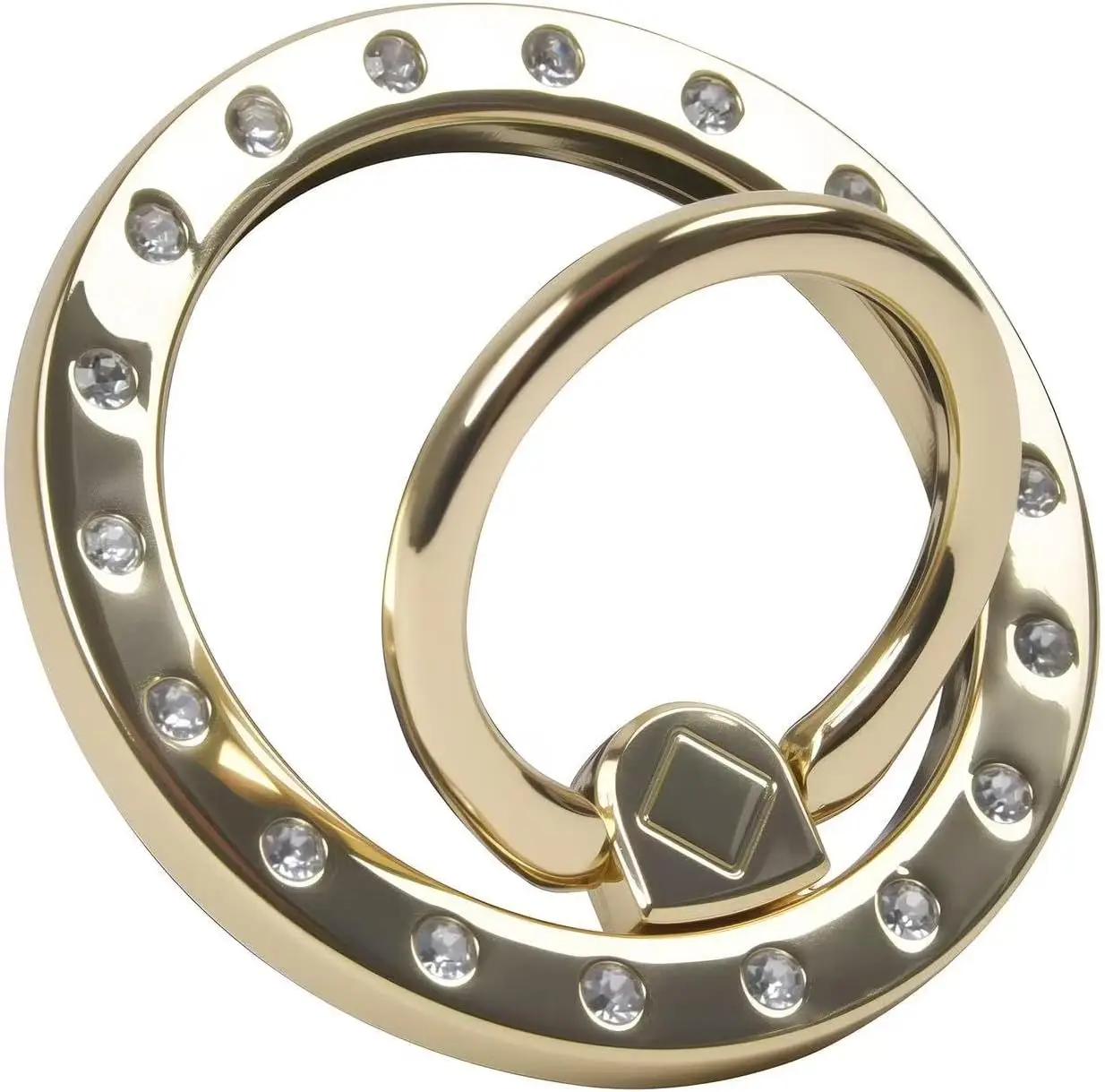 

Magnetic Phone Ring for MagSafe Grip [Super Magnet] Stylish Twinkle Ring Holder Stand with, Mag Safe Accessory for iPhone 16/15/