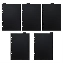 Black A5 A6 A7 Inner Paper Page Dividers Loose-leaf Divider Index Divider Notebook Paper Divider Binder Index Separator