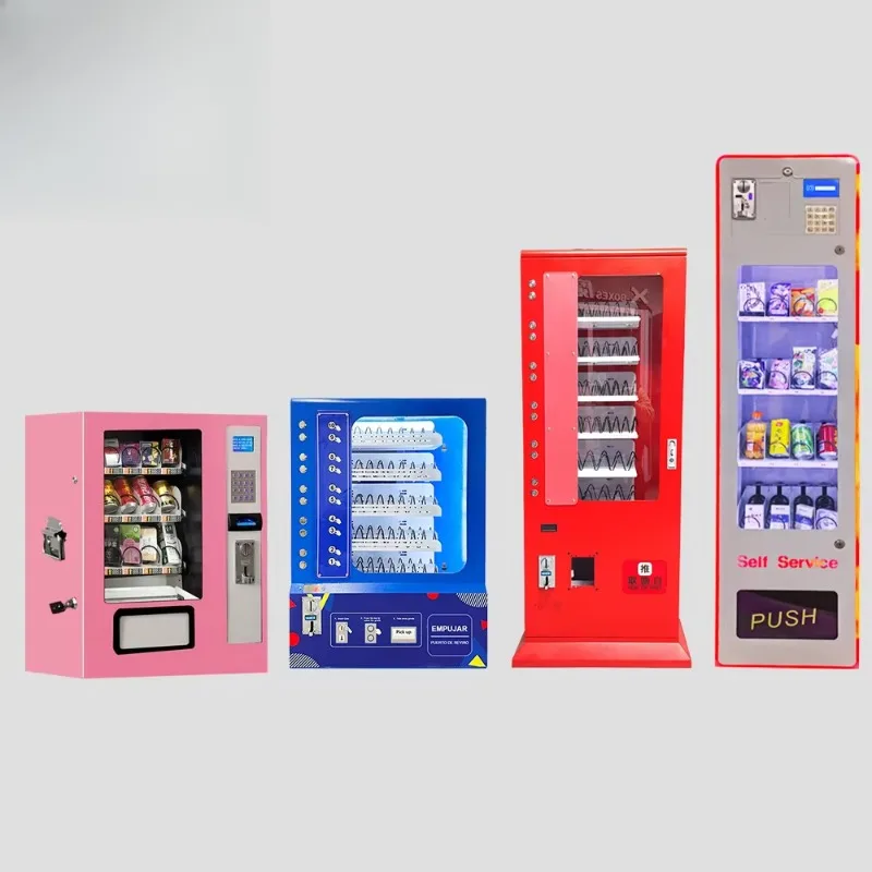 الشركات المصنعة الصديقة للمحلات الصغيرة مباشرة آلة بيع واحدة تعمل بأزرار للمشروبات والوجبات الخفيفة والسجائر #1