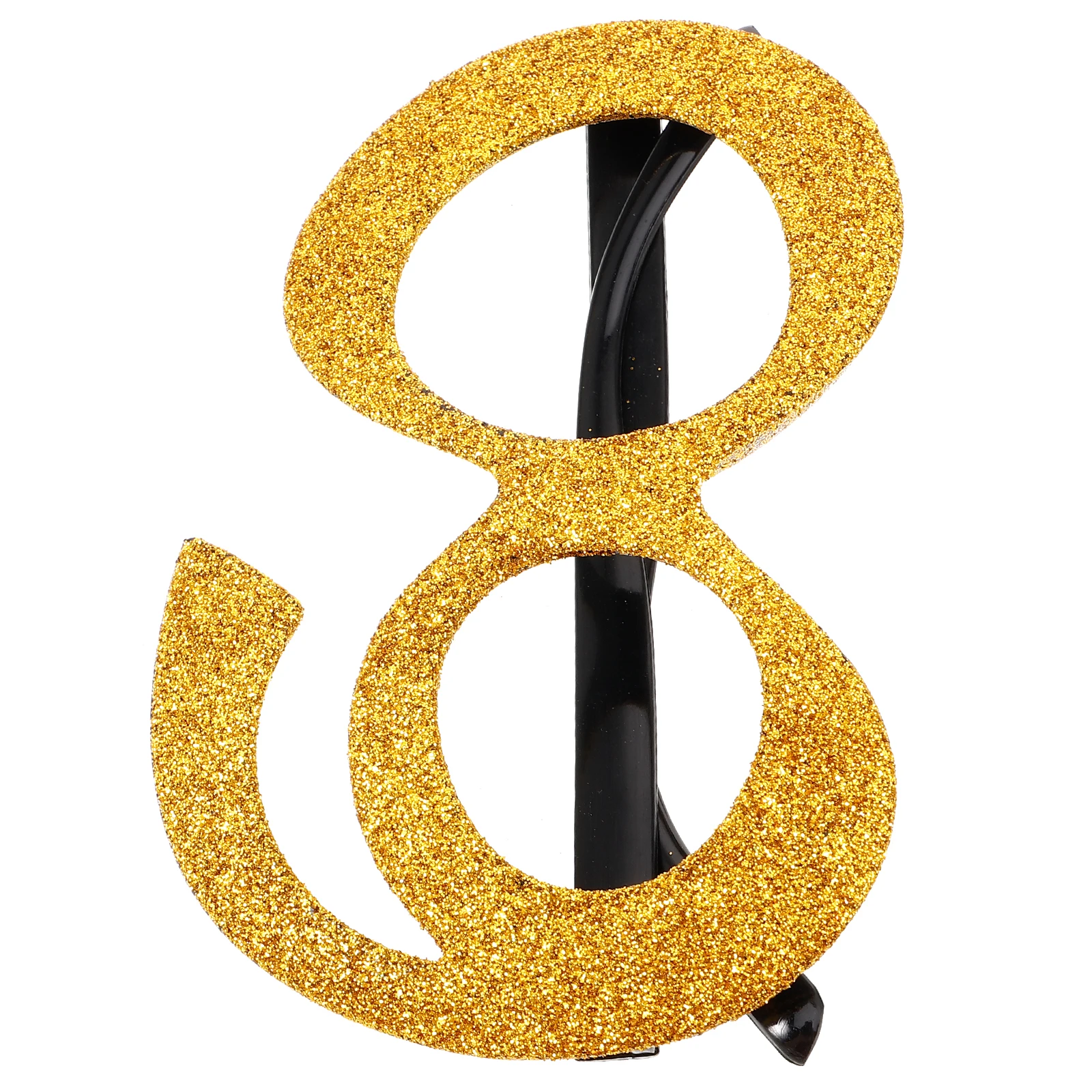

Digital Glasses Birthday Party Favors Adults Eye Modeling Sunglasses Photo Props Lightweight Comfortable Golden Glitter Design