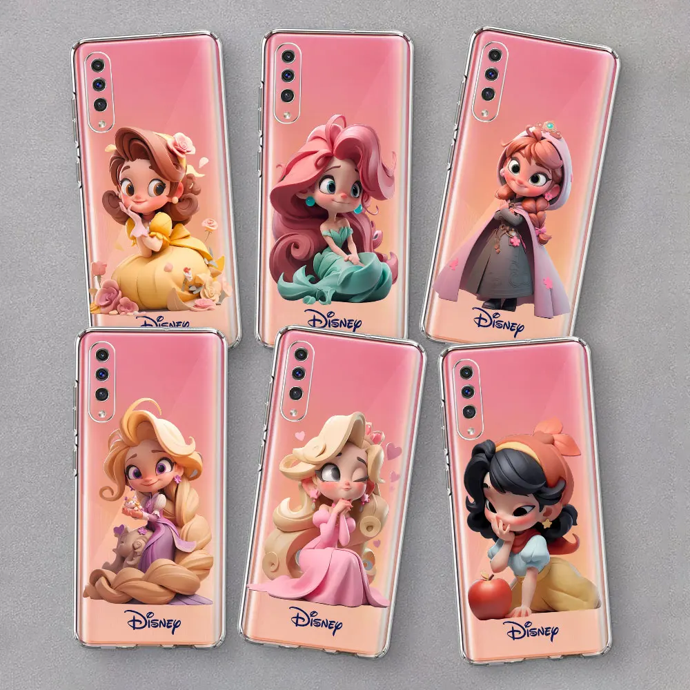 Disney Princess Girl Cute Case for Samsung Galaxy A10s A7 A50 A50s A20e A70 A70s A40 A30s A10 A6 Plus A8 Transparent Phone Cover