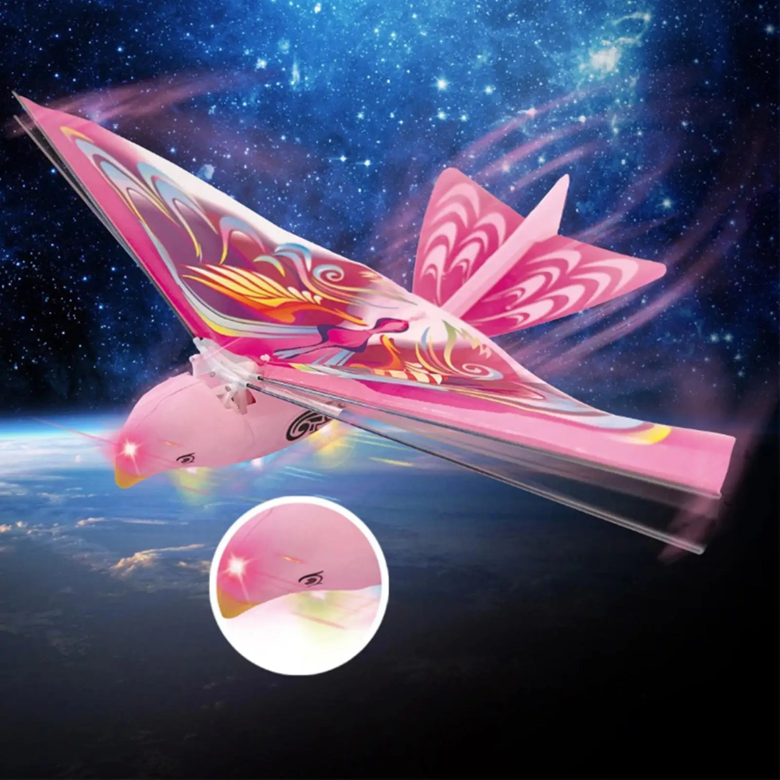 Flying Bird Toy Realistic Electronic Figurine Game With Flapping Wings Flying Electric Bird Toy For Kids Teens Family Gathering