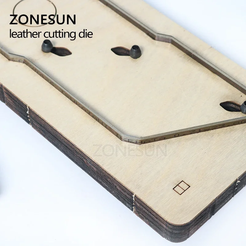 ZONESUN Customized Triangle Shape Leather Coin Holder Change Purse Minimalist Wallet Cutting Mold Die Cutter Animal Japanese Ste