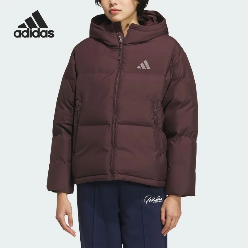 Adidas W PUFF DOWN JKT Women's Hooded Warm Down Jacket KC5948