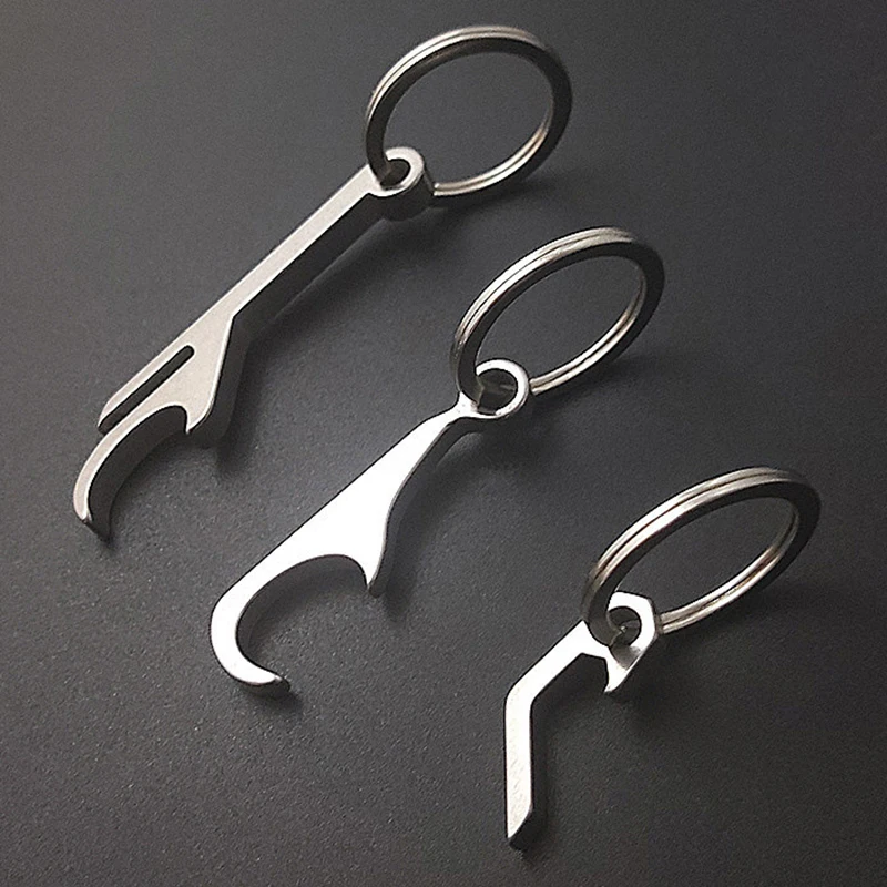 EDC Gear Mini Leichter Flaschen- und Bieröffner Schlüsselanhänger Taschenwerkzeug Utility Gadget Outdoor Camp Wanderung Campingausrüstung Schlüsselanhänger