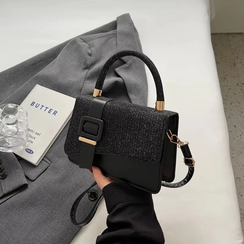 

Ins блестящая сумка через плечо ручная кожаная сумка через плечо квадратная маленькая сумочка женский кошелек