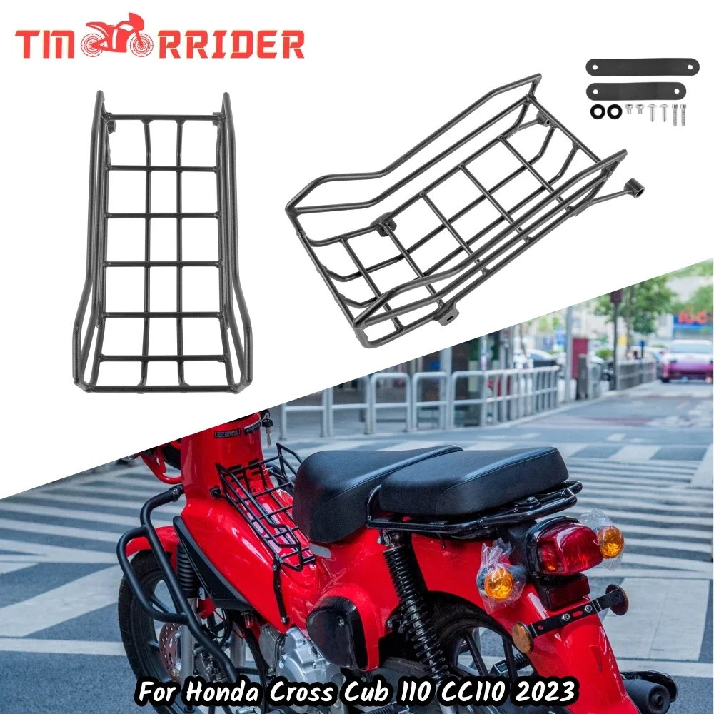 

For Honda Cross Cub 110 CC110 2023 CrossCub 110 Motorcycle Front Middle Rack Luggage Holder Bracket Center Cargo Carrier Shelf