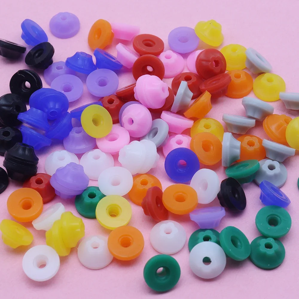 10pcs Nail Dust Protector Caps 2.35mm Nail Drill Bits Anti-Dust Cover Caps for E-file Silicone Dust Stopper Nail Tools