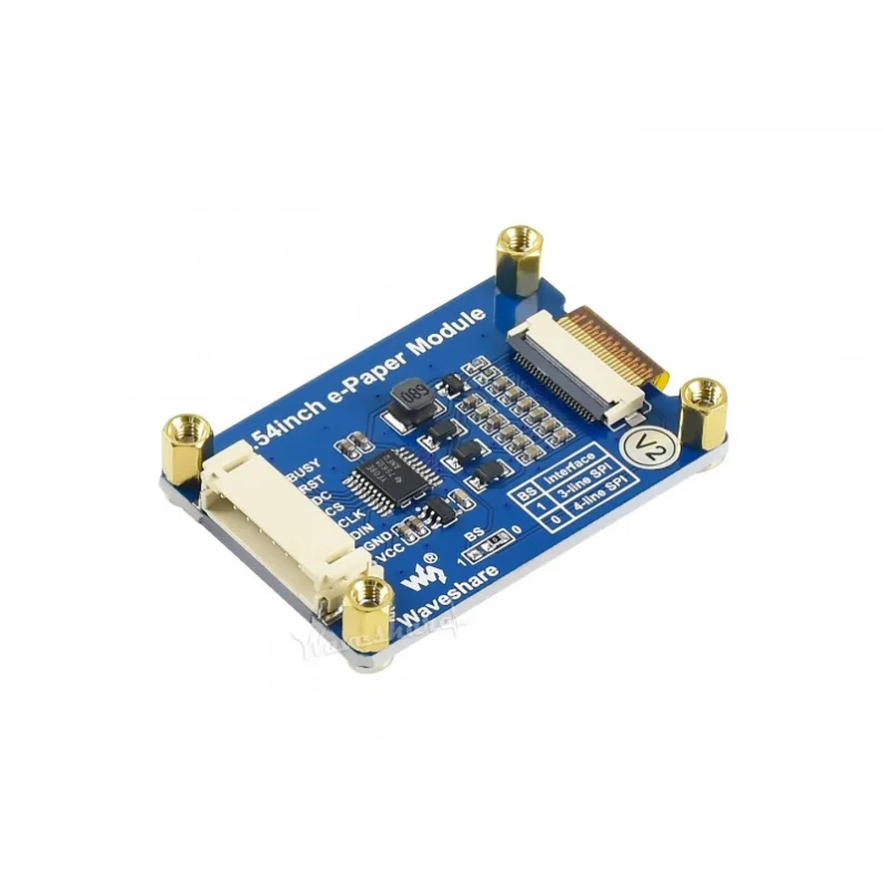 Waveshare 1.54inch E-Ink display black/white e-paper 200x200 resolution SPI interface, for Raspberry Pi, Support Partial Refresh