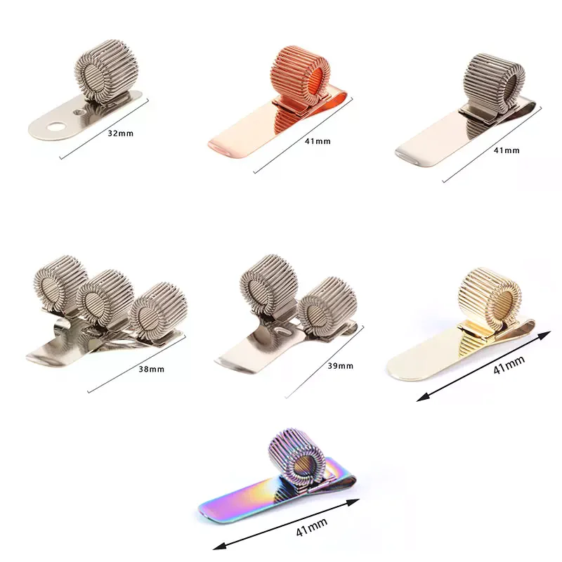 Metal Spring Pen Holder Metal Pen Clips Elastic Loop Notebook Stationery 1Pcs