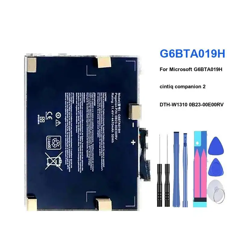 4470MahTablet Battery For Microsoft Surface Cintiq Companion 2 G6BTA019H Dth-W1310 0B23-00E00RV High-Performance 