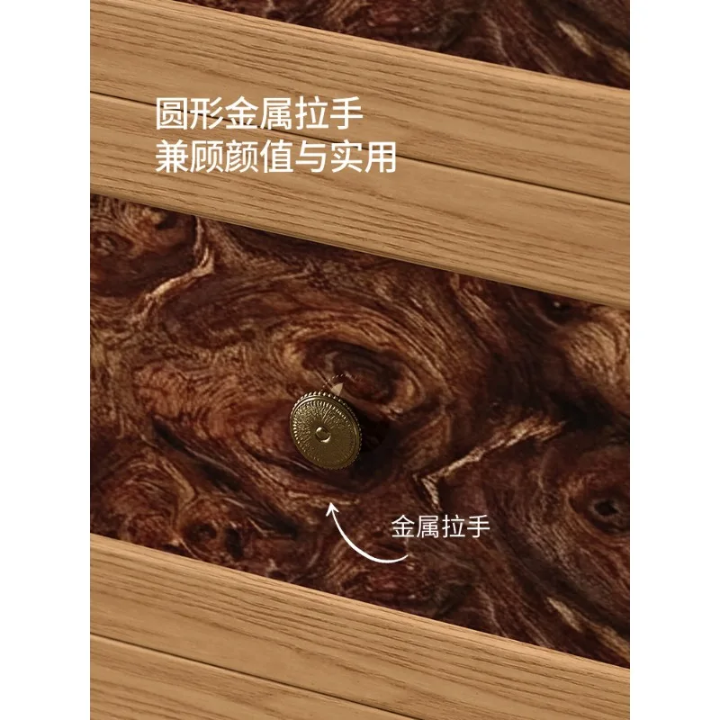 Living room solid wood locker, bedroom multi-color storage locker, dining side cabinet against the wall