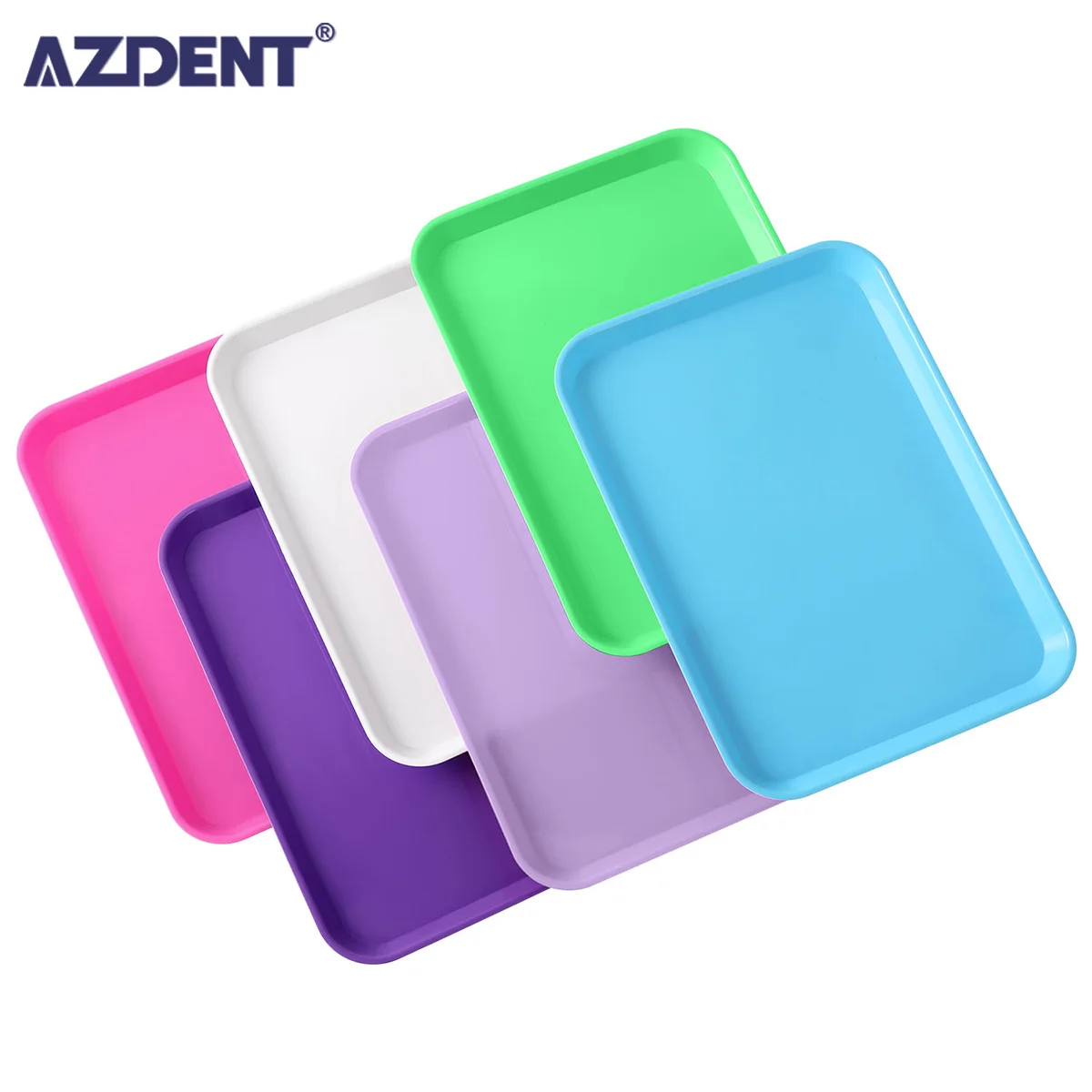 

1PC/Bag AZDENT Dental Flat Tray Dental Instruments Trays Autoclavable Dental Procedure Tray Plastic Tray Dentistry Tool