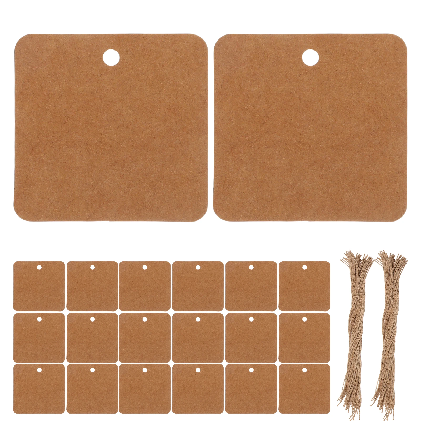 

200 Pcs Kraft Gift Tags Hanging Marking Price for Retail Labels Paper Merchandise 350g Product