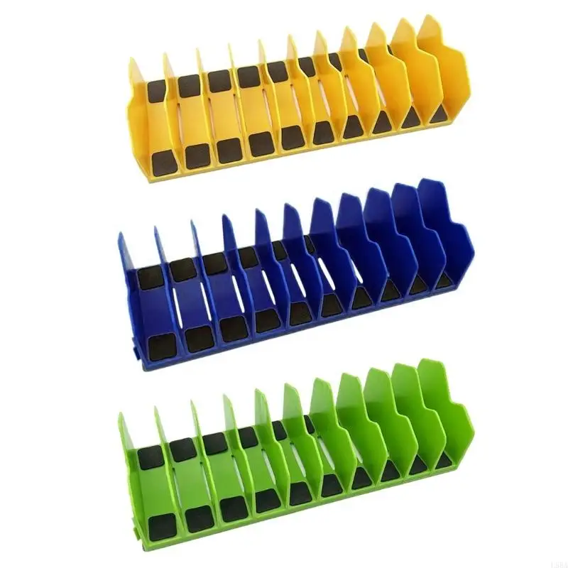 

Pliers Rack 10 Slot Cutters Hammer Tool Storage Holder Shelf with Nonslip Rubber Base for Easy Organization