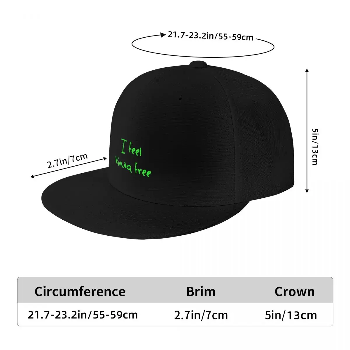 Ghost Town I Feel Kinda Free Ye design Baseball Cap Beach Bag Sunscreen Men's Caps Women's image 6