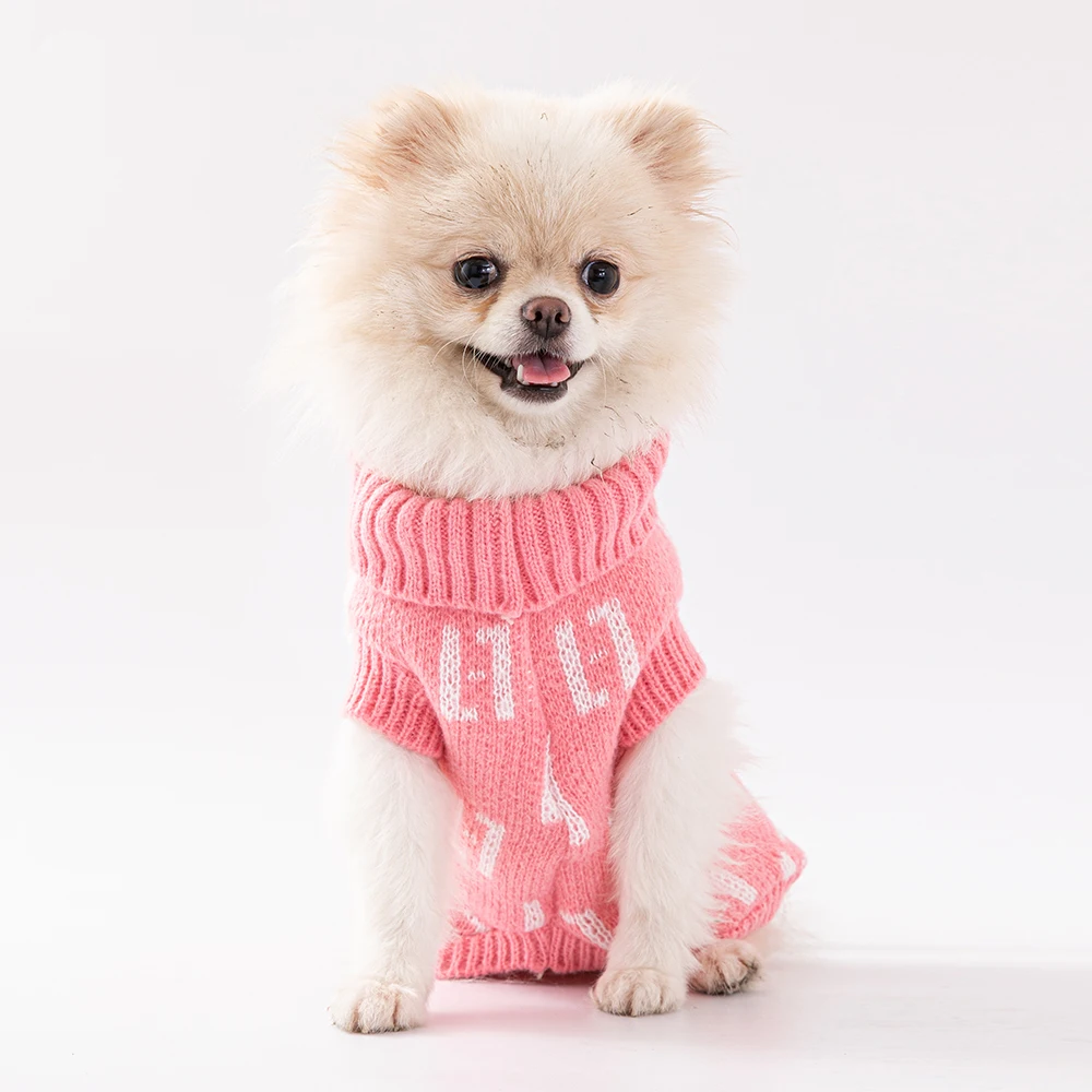 Dog Clothes for Small Dogs Dachshund  Ropa  Honden Trui Dog Sweater Turtleneck Fashion Pet Sweater Jacket