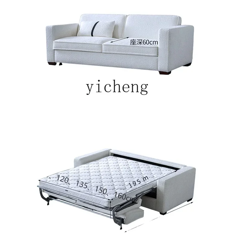 

foldable sofa bed dual-purpose technology cloth living room multi-functional fabric sofa bed
