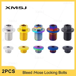 XMSJ Titanium Bike Bleed /Hose Locking Bolts Oil Injection Hole Screw Oil Pipe Bolt For SHIMANO R7020 R8020 R8070 R8170 R9170