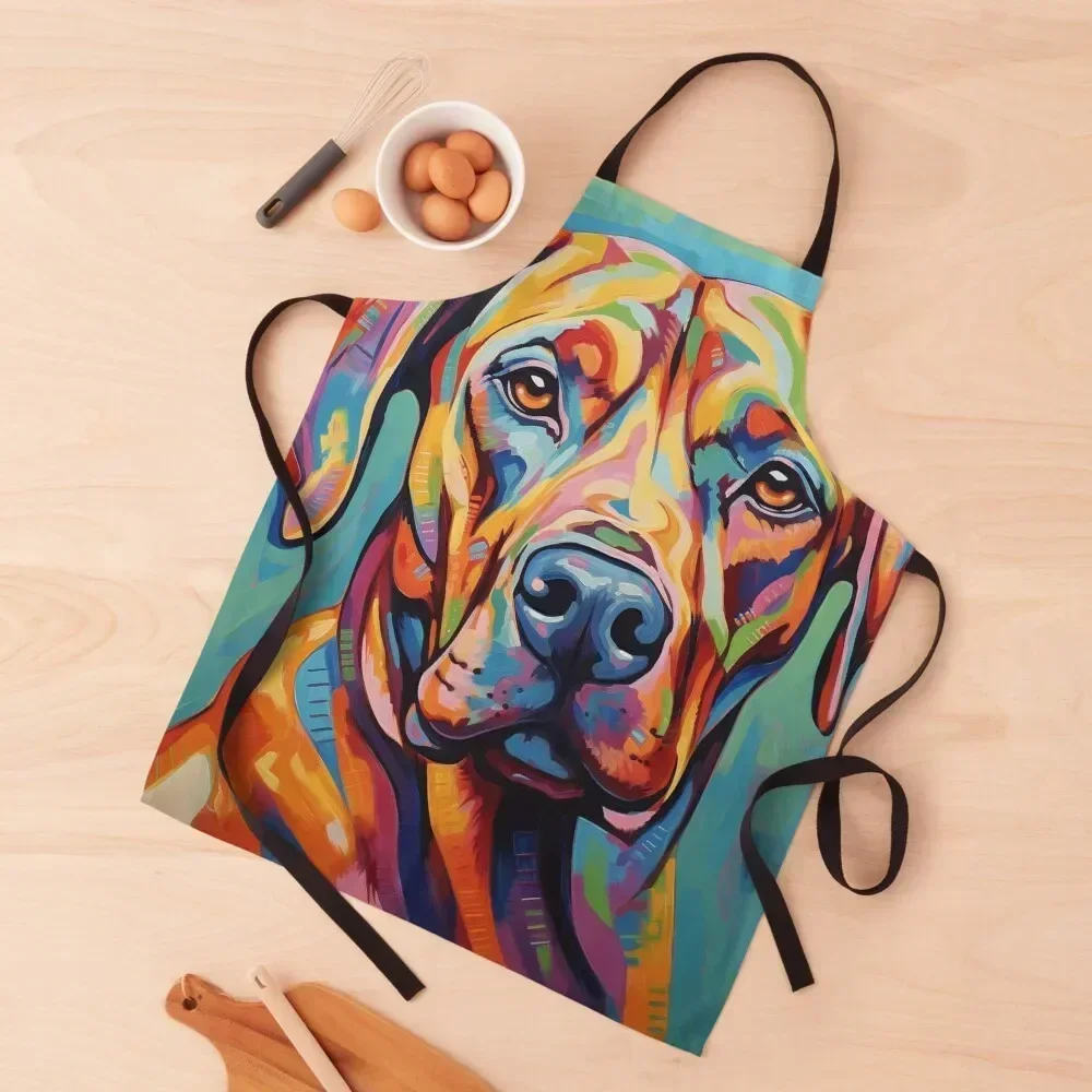 격렬한 로디시안 리지백 디자인 주방 앞치마 이미지