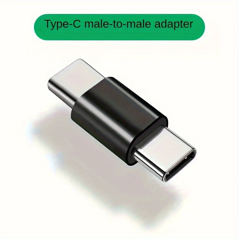 USB C Male to Male Adapter, USB Type C Coupler Extender Support PD, 5Gbps, for Thunderbolt 4/3, MacBook Pro/Air, Laptop, Phones