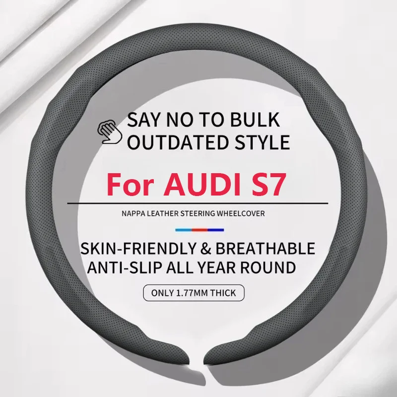 

Suitable For AUDI S7 New Arrival Sport Car Steering Wheel Cover All Seasons Interior Accessories Sweating Breathable Anti-slip