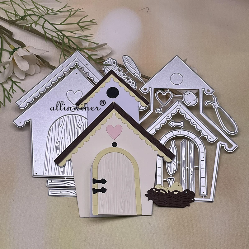 3D House decoration Metal Cutting Dies Stencils Die Cut for DIY Scrapbooking Album Paper Card Embossing