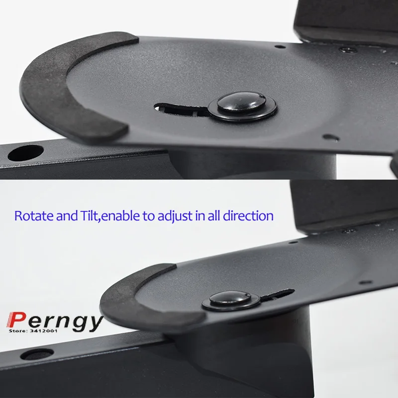 1 pair=2pcs SW-70 popular steel speaker wall mount bracket clamp width adjustable rotate all direction tilt  25kg load