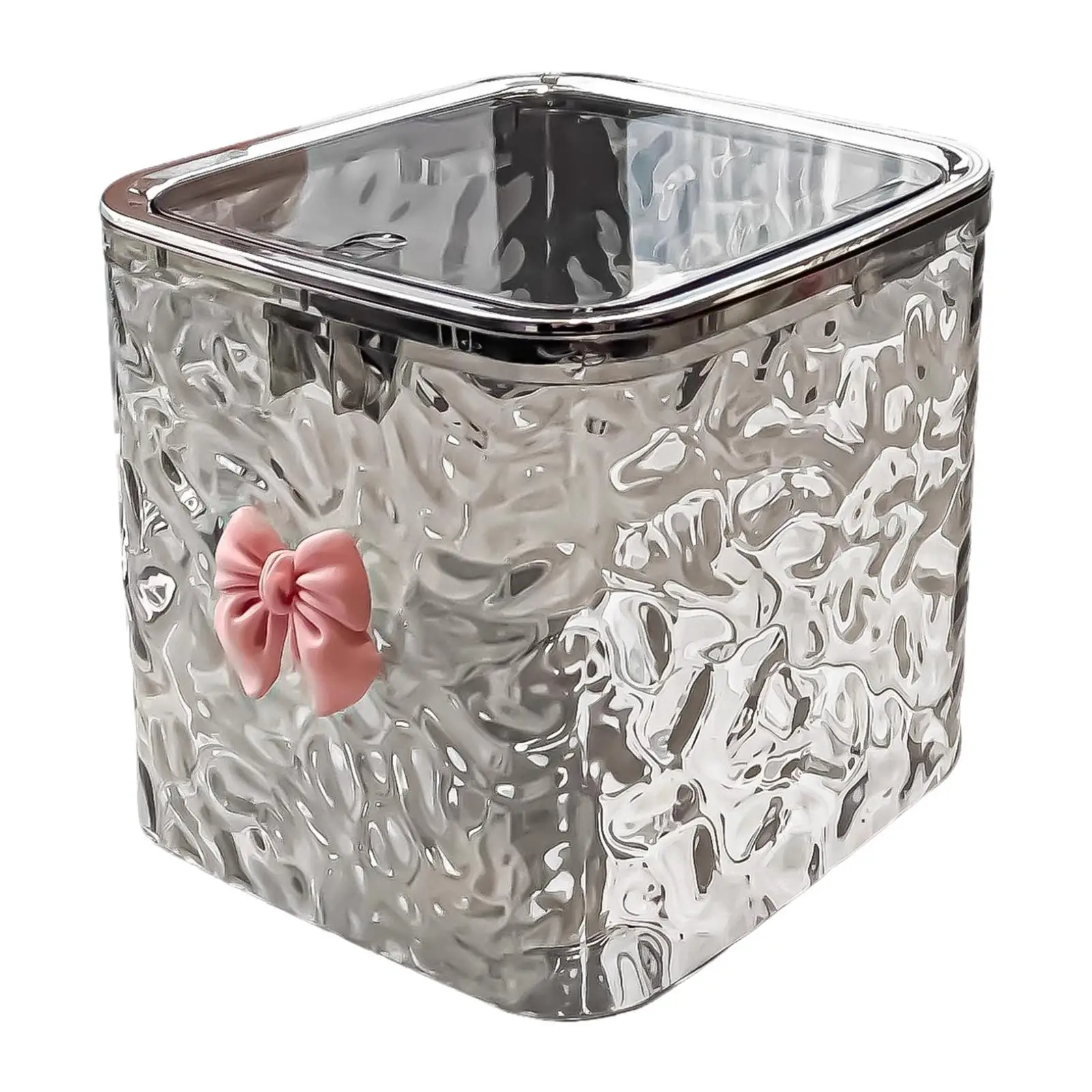 Desk Trash Can Space Saving Versatile Garbage Bin Recycling Bin with Lid Wastebasket for Car Kitchen Bathroom Bedside Table Home