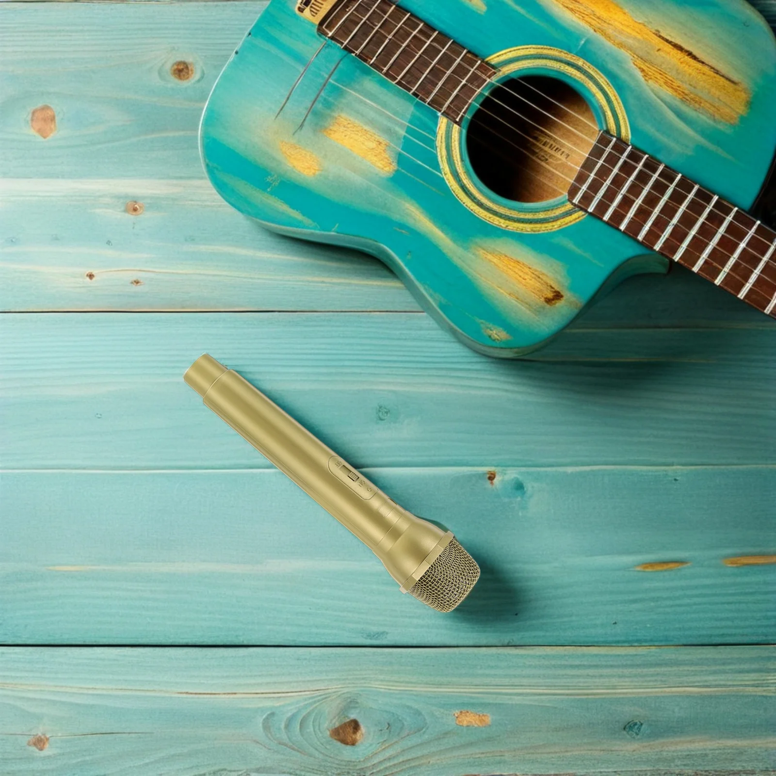 

3Pcs Plastic Pretend Microphone Handheld Fake Mic Prop Kids Simulation Media Role Play Realistic Microphone Prop