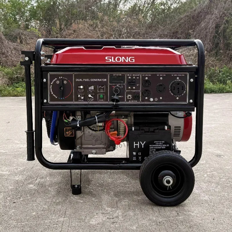 

Brand 10kw Portable ga soline Generator 380V Home Dual Fuel with 4-Stroke Engine for LPG & ga soline Supply