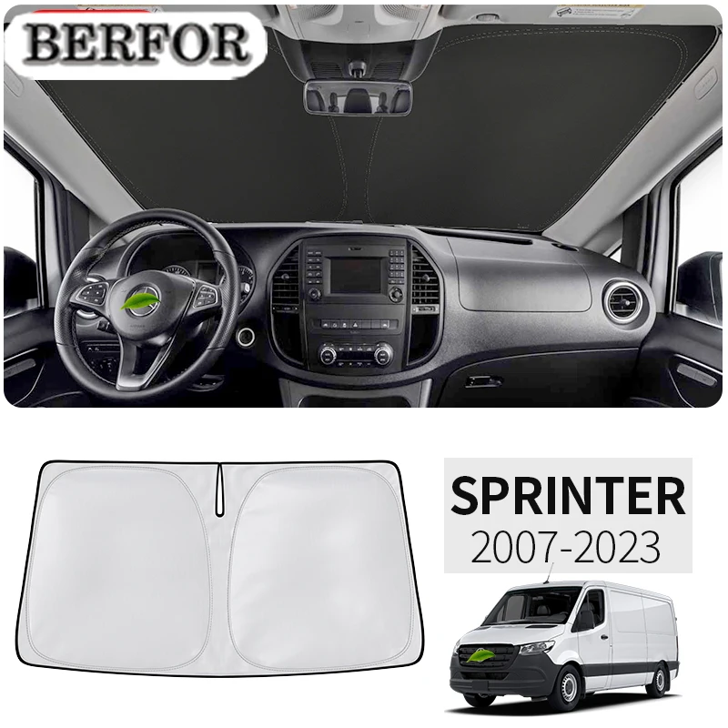 For Mercedes Benz Sprinter 2007-2023 Car Nano-Insulat Windshield Sunshade Front Window Sun Shade Visor Auto Interior Accessories