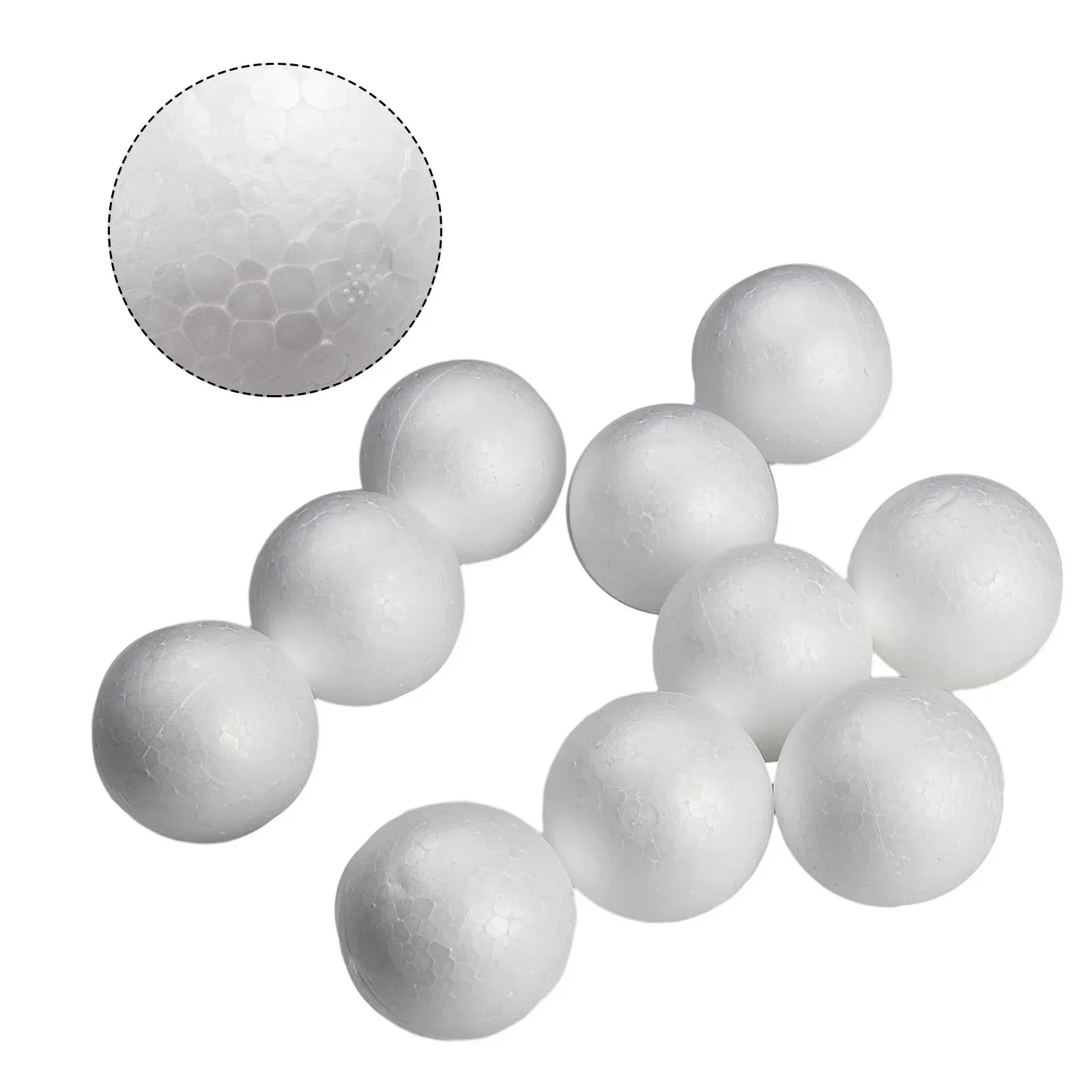 Brand New Foam Ball Polystyrene DIY Decoration Multi-Purpose Practical Replacement Solid Spare Parts 50mm-100mm