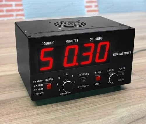 

Таймер интервальных тренировок CP040 LED для бокса и фитнеса - цифровые часы для тренировок по ММА, боксу и фитнесу