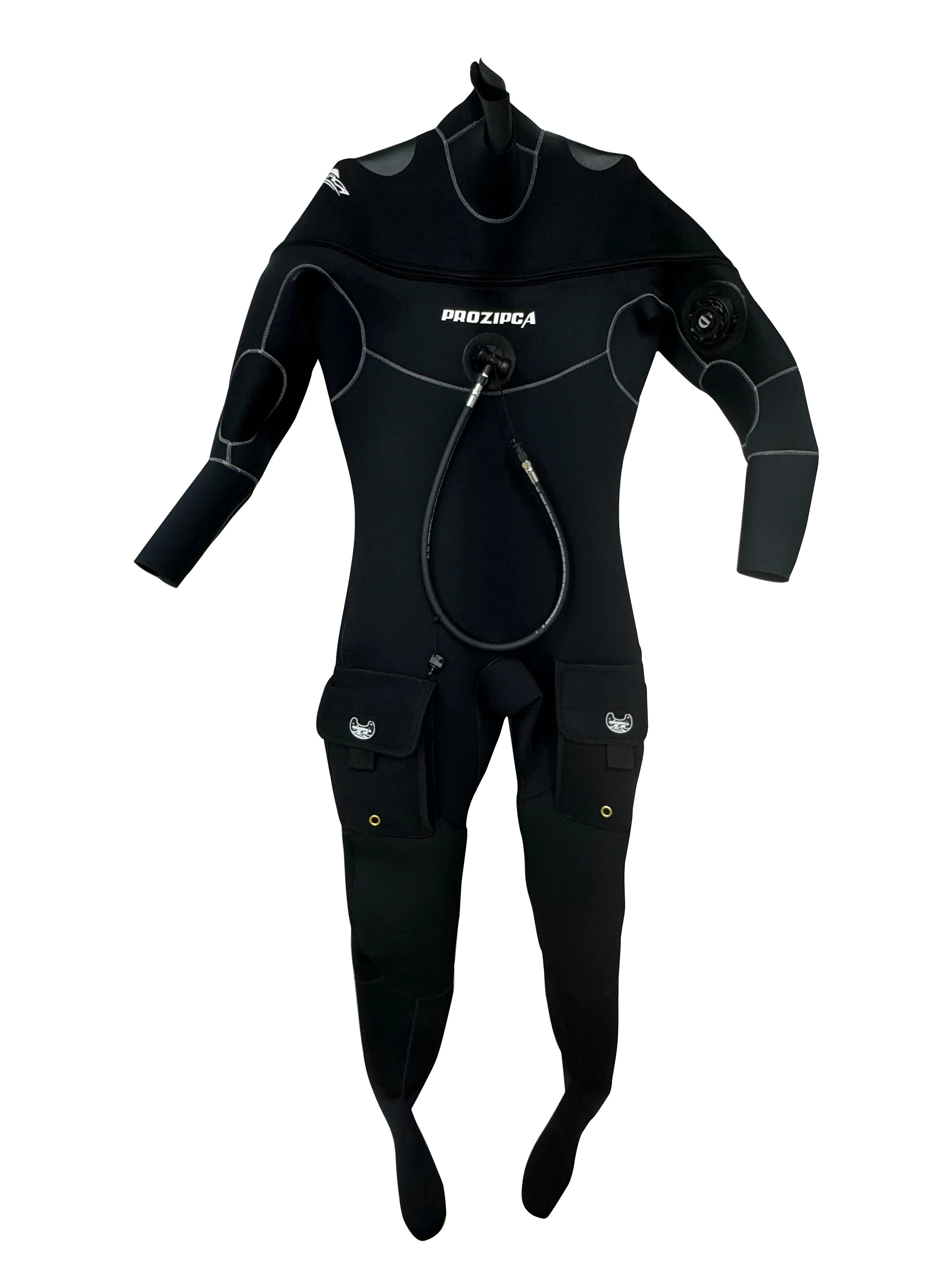 DRYSUITS DESERT Waterproof Neoprene Drysuit 7mm Semidry Suit With Pockets