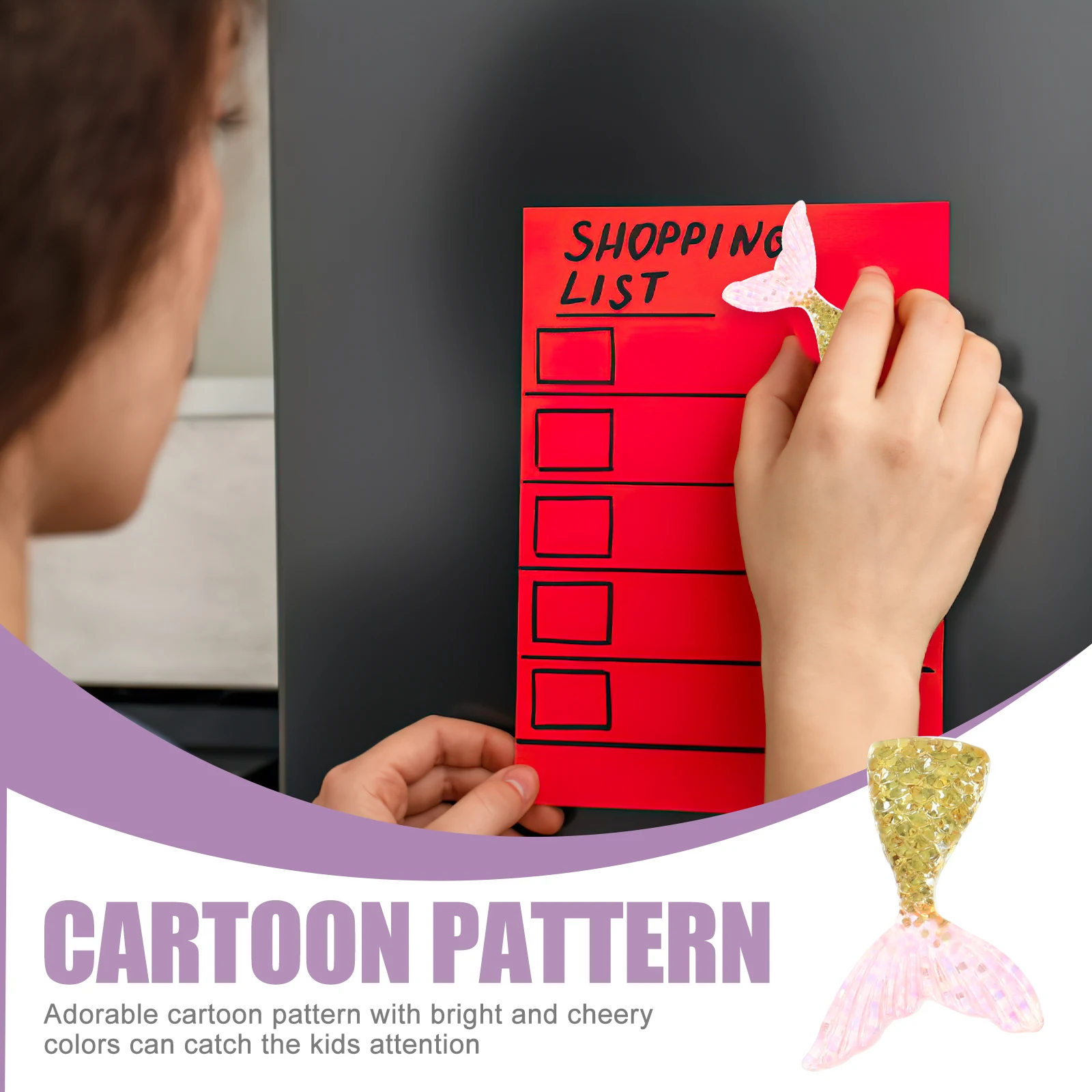 

10 Pcs Mermaid Refrigerator Stickers Tail Magnet Novelty Fridge Magnets for Decorations Magnetic Decorative Cartoon