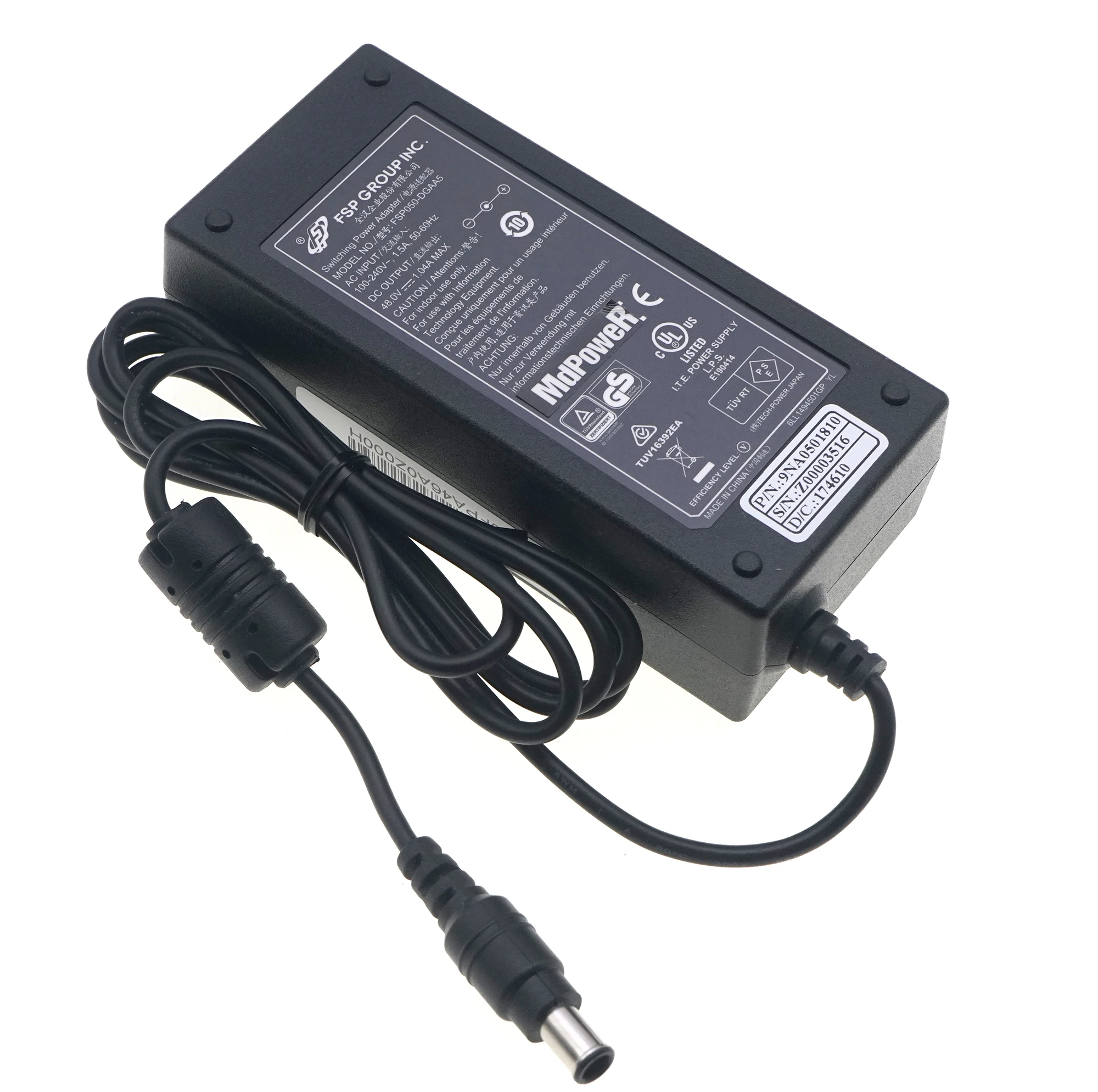 Original FSP FSP050-DGAA5 50W 48V 1.04A Switching Power Adapter For DAHUA Video Recorder NVR Monitoring POE Charger